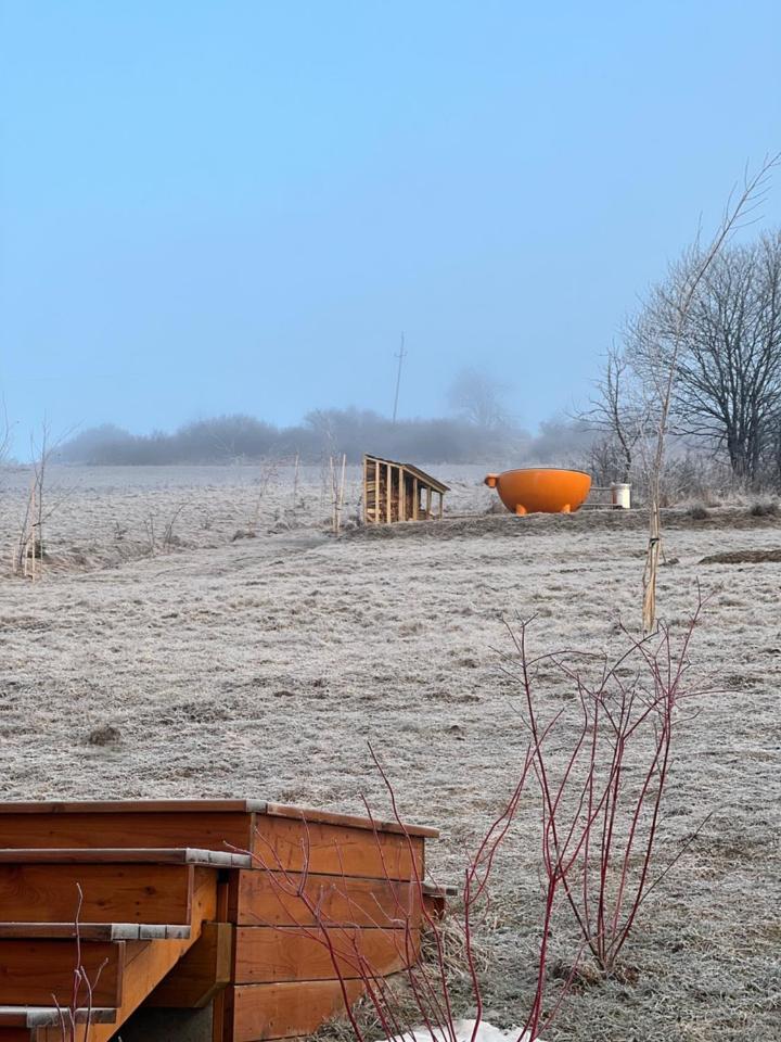 Houten Vakantiewoning "Reisnaarpolen" Royaal Ontbijt, Sauna En Hottub Czarna Gora Ngoại thất bức ảnh